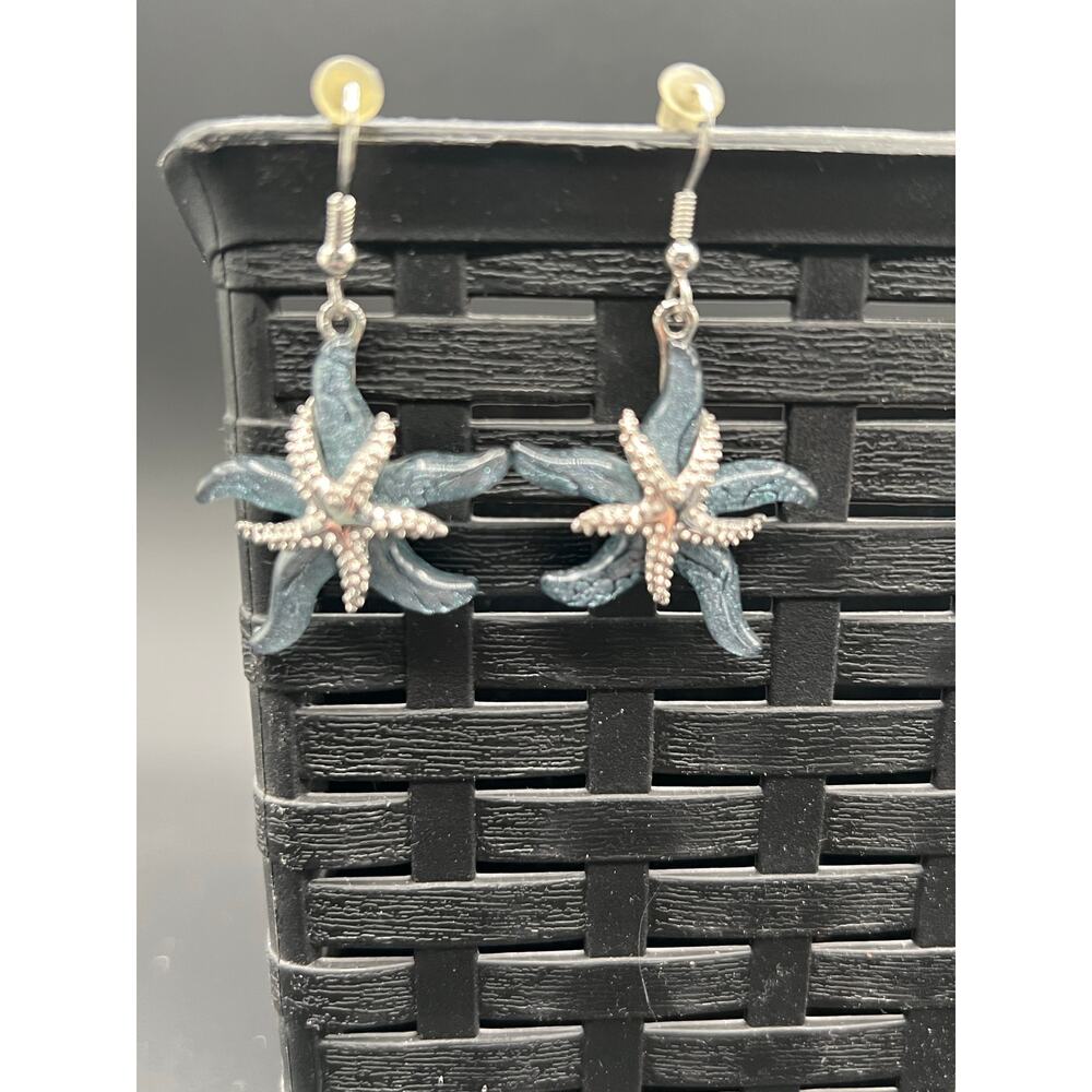 Starfish Dangle Earrings Stainless Steel